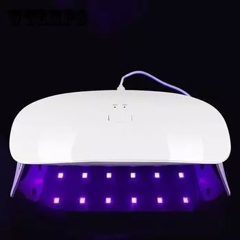 УФ-светодиодная лампа, портативный USB-кабель, мини-лампа для домашнего использования для сушки ногтей, УФ-гель для дизайна ногтей, маникюрные инструменты, сушилка для ногтей, машина для сушки ногтей 22.7*12.6*6.2cm белый
