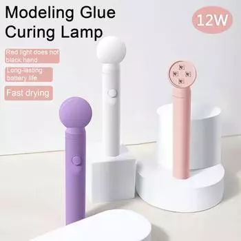 УФ-светодиодная сушилка для ногтей Портативная мини-ручная лампа для ногтей USB-интерфейс Удобная для путешествий лампа для ногтей для гелевого лечения ногтей фиолетовый
