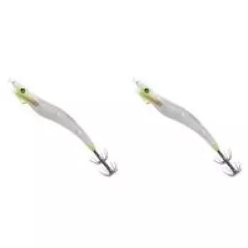 УФ-светящаяся приманка в виде осьминога и каракатицы с крючком для кальмара (зеленый)