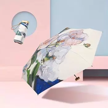 УФ-защита 6-кратный зонт Мини-зонт от солнца Зонт Карманный солнцезащитный козырек Портативный легкий