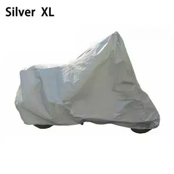 УФ-защитный складной нейлоновый водонепроницаемый противоморозный пылезащитный козырек от солнца, чехол для мотоцикла XL серебряный