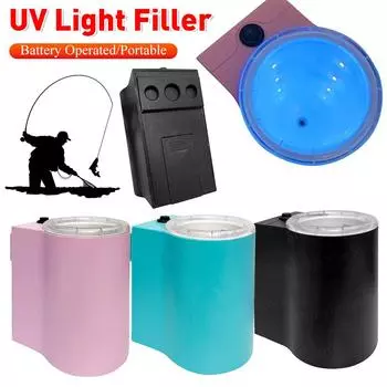 УФ-зажигалка аккумулятор водонепроницаемый свет Squid зарядное устройство на батарейках светящийся мягкий жесткий приманка заполняющий свет принадлежности для ночной рыбалки чёрный