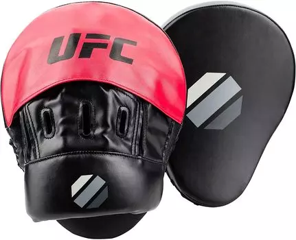 UFC UFC Curve Focus Mitt Black Punching Mitt After Mixed Martial Arts Martial Arts Karate Kickboxing BLACKRED UHK-69754 чёрный