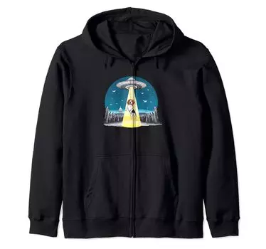 UFO Beagle Beam Up Zip Parka чёрный