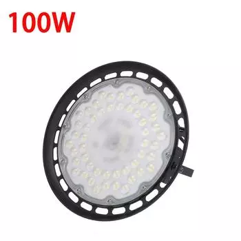UFO LED High Bay Light 6000lm 6500K Cold White Industrial Commercial Bay Lighting for Warehouse Workshop 100W/150W/200W AC220V 100W