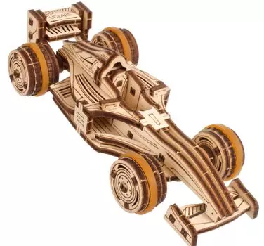 Ugears Compact Racer 70252 Деревянные инструкции по сборке без клея и инструментов для начинающих головоломка, Требуется, Головоломка, В комплекте,