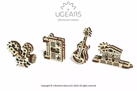 Ugears Creation Деревянный 3D-пазл U-Fidget (70041)