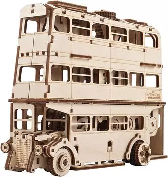 Ugears Гарри Поттер Ночной рыцарь Автобус 70172 Деревянная головоломка Модель для творчества Не требуется клей Инструменты для взрослых