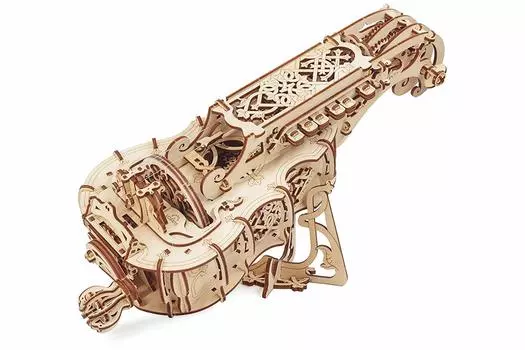 Ugears Hurdy Gurdy 70030 деревянная головоломка для творчества, не требует клея и инструментов, для взрослых среднего уровня, коричневый
