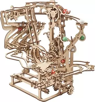 Ugears Marble Run Chain Hoist 70156 деревянная головоломка модель для творчества без клея инструменты не требуются для взрослых и детей