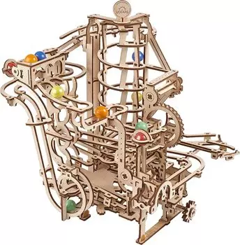 Ugears Marble Run Spiral Hoist 70177 деревянная головоломка модель клей не требует инструментов