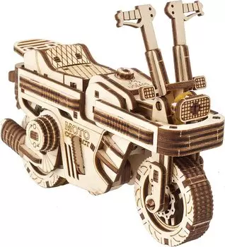 Ugears Moto Compact складной самокат 70168 деревянная головоломка модель для творчества не требует клея или инструментов для взрослых и детей