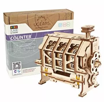 Ugears STEMLAB Counter 70130 Деревянный пазл Образовательный набор для творчества AR Дополненная реальность