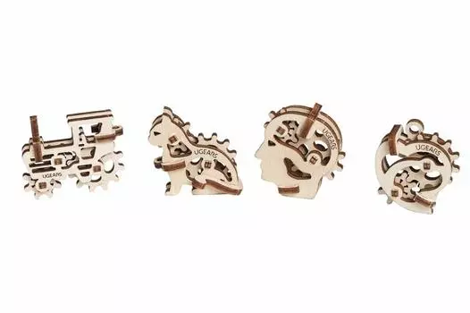 Ugears Tribix 70029 Деревянные поделки Легко Без клея или инструментов Требуется U-Fidget Пазл и Модели, Сборка,