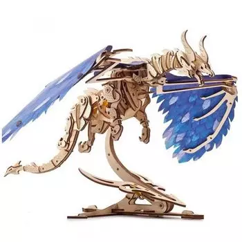 Ugears Windstorm Dragon Деревянный Без Клея и Инструментов 3D Инструкции По Сборке Включены Головоломка, Требуется, Головоломка, коричневый