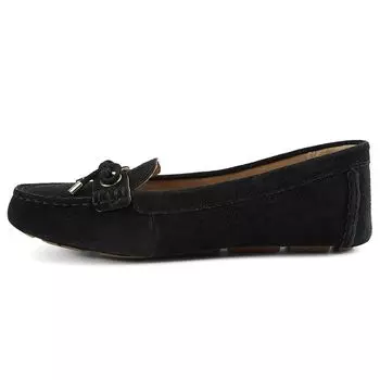 UGG Ansley Bow Glimmer Slip-On повседневные туфли на плоской подошве женские туфли черного цвета 1112284W-BLK 37