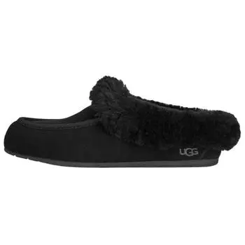 UGG Ansley Slip-On Versatile Rubber Sole Anti-Wear Closed-Toe Slippers Women slippers Black 1171391-BLK 36