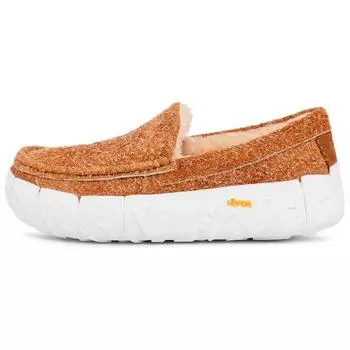UGG Ascot Wrap Tech Suede Lightweight Round Toe Loafers Men Loafers Yellow Brown 1167670-CHE 41