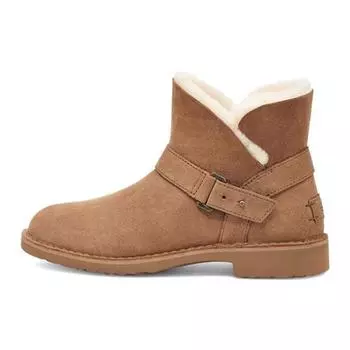 UGG Aubrielle замшевые теплые облегченные удобные плюшевые модные уличные короткие зимние ботинки женские сапоги каштановые 1120700-CHE 36