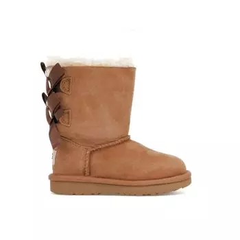 UGG Bailey Bow II Boot Каштановый (ребенок, начинающий ходить) Детские кроссовки 1017394T-CHE 22