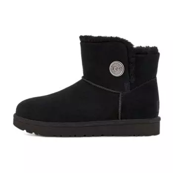 UGG Bailey Snaps Теплые нескользящие плюшевые повседневные короткие зимние ботинки женские ботинки черные 1127352-BLK 36