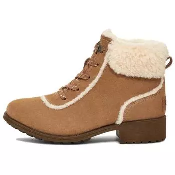UGG Ботильоны женские замшевые на меху со шнуровкой Commuter универсальные ботильоны коричневые 1153472-CHE 39