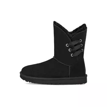 UGG Ботинки Constantine Satin Ribbon V-Cut Mid-Caf Зимние женские сапоги Черные 1125811-BLK 36