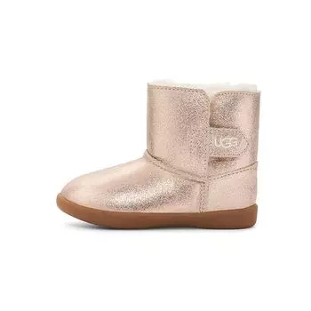 UGG Keelan Metallic Glitter Sheepskin Snow Boots Детские ботинки Rose-Gold 1123351T-RGL 22