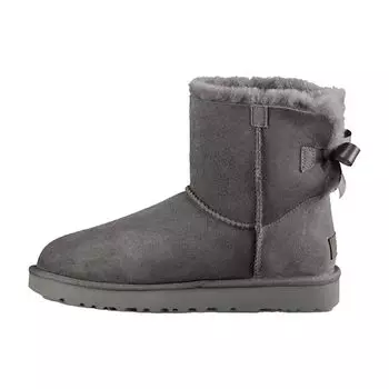 UGG Ботинки Mini Bailey Bow II серые (Женский) Женские кроссовки 1016501-СЕРЫЕ 40