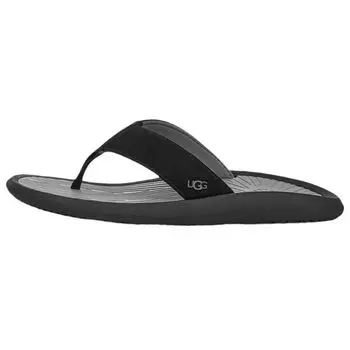 UGG Brookside 2 Flip Simple Fashion Slippers Мужские тапочки Черные 1124894-BLK 40