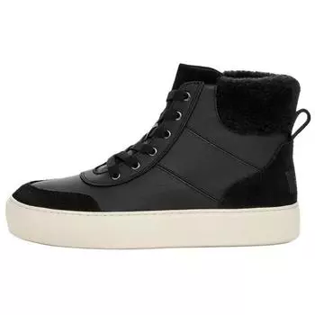 UGG Cakewalk High Trainer Fashion Comfortable High-Top Sneakers Women sneakers Black 1166755-BLK 37.5