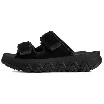 UGG Cap Outdoor Series Round Toe Thick Sole Velcro Non-Slip Slide Sandals Unisex Sandals Black 1167497-BLK 37