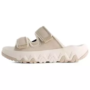 UGG Cap Outdoor Series Round Toe Thick Sole Velcro Commuter Versatile Non-Slip Slide Sandals Unisex Sandals Light-Beige 1167497-LHB 36