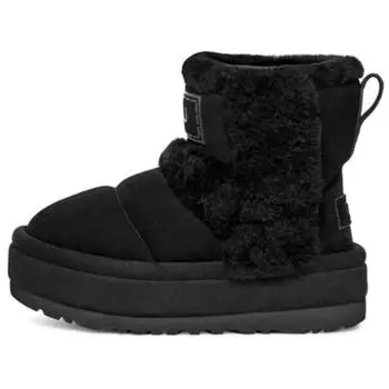 UGG Chillapeak Warm Durable Comfortable Versatile Trendy Short Snow Boots Women boots Black 1144046-BLK 36