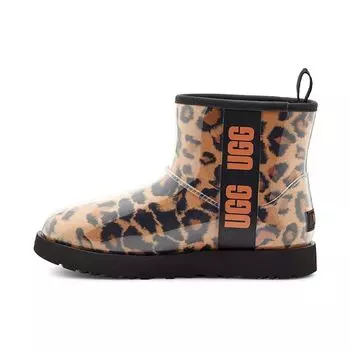 UGG Classic Clear Mini Теплые Прочные Нескользящие Повседневные Короткие Зимние Сапоги Женские Сапоги Леопард 1122512-BTC 36