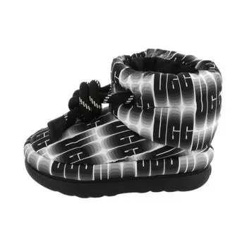 UGG Classic Maxi Wavelength Короткие ботинки Черно-белые женские кроссовки 1134610-BWHT 38