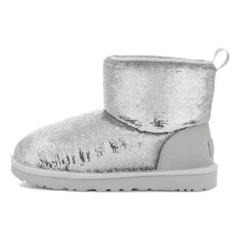 UGG Classic Mini Boot Mirror Ball Серебристый (Женский) Женские кроссовки 1151291-SLVR 36