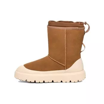 UGG Classic Short Weather Hybrid Suede Round Toe Mid Calf Snow Boots Men boots Brown Beige 1143992-CWTC 42