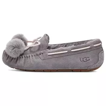 UGG Dakota Fashion Bow Pom Flat Shoes Женская обувь Серый 1124030-SHA 36