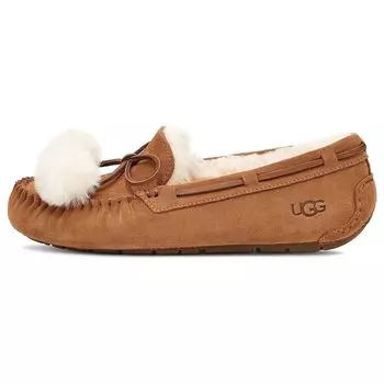 UGG Dakota Pom Pom Повседневные замшевые балетки женские балетки каштановые 1124030-CHE 37