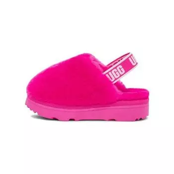 UGG Детские сандалии из овчины с круглым носком и эластичной резинкой Детские сандалии розово-красные 1123633T-RCR 38