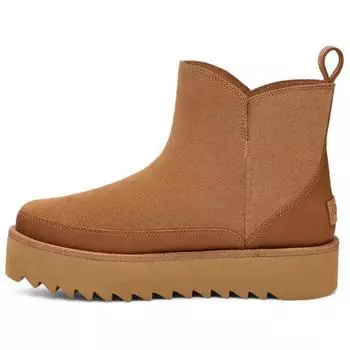 UGG Двухслойные теплые прочные удобные модные короткие зимние ботинки женские коричневые 1166731-CHE 38