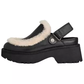 UGG Esmee Leather Fashion Comfortable Casual Flats 5.1cm Women flats Black 1171507-BLK 36