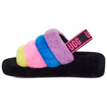 UGG Fluff Yeah Slide Черный Taffy Розовый Мульти (Женский) Женские кроссовки 1097169-BTPM 37