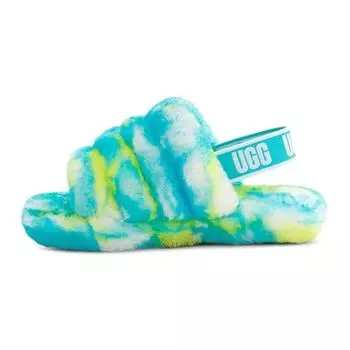 UGG Fluff Yeah Slide Kids Marble - Oasis Blue Kids Sneakers 1123636K-OBSL 38