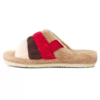 UGG Fluff You Plush Теплые модные тапочки мужские тапочки каштановые 1123772-CHMU 44
