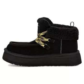 UGG Funkarra Non-Slip Round Toe Lace-Up Short Snow Boots Women boots Black 1143954-BLK 37