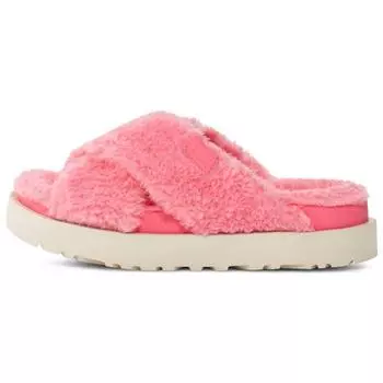 UGG Fuzz Sugar Cross Толстая подошва Повседневные модные сандалии Женские сандалии Candy-Pink 1135131-PJSM 37