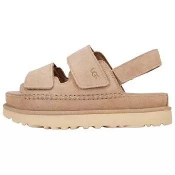 UGG Golden Family Two-Layer Cowhide Open-Toe Fashion Slide Sandals Women sandals 1141493-SAN 36