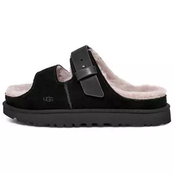 UGG Goldenstar Clog Slippers Newborn Series Port Souffle Simple Comfortable Slide Sandals Womens Shoes Black 1167611-BLK 37